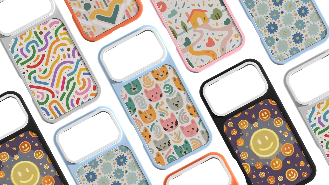 NexKover interchangeable iPhone case and KoverBoard designs