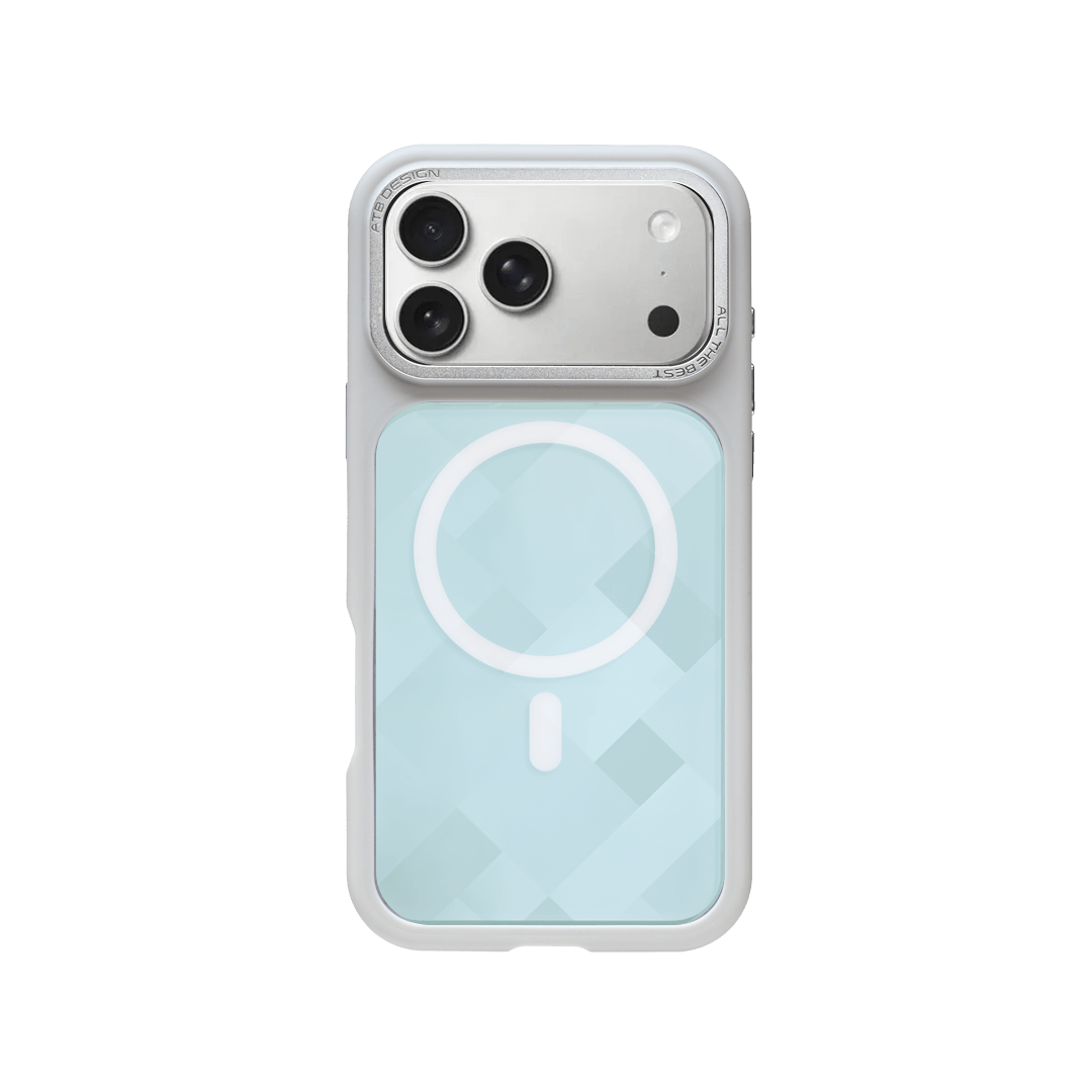 Gridline Mint Sky Geometric KoverBoard - NexKover