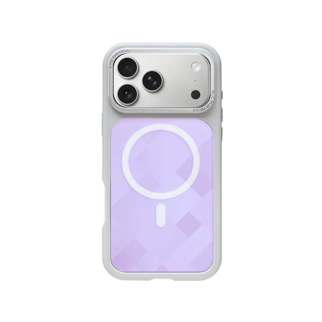 Gridline Lilac Frame Geometric KoverBoard - NexKover