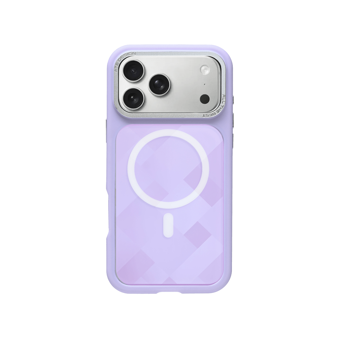 Gridline Lilac Frame Geometric KoverBoard - NexKover